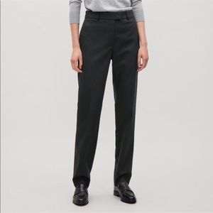COS / Tailored Black Wool Trousers / Size 10